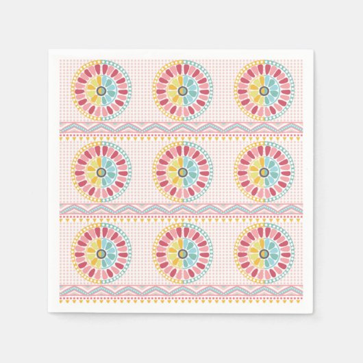 En Papier Belle serviette de motif K (Devant)