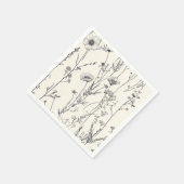 En Papier Belle serviette de serviette aux fleurs sauvages (Coin)