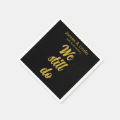 En Papier Black Gold Anniversaire de la fête Serviette Nous (Coin)