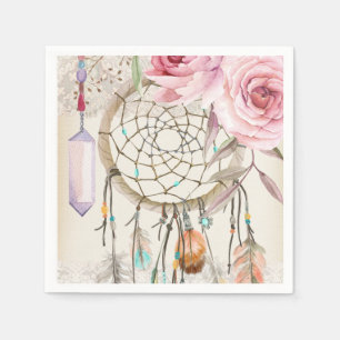 En Papier Boho DreamCatcher chic tribal et serviette de