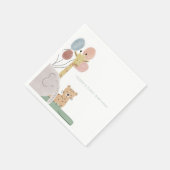 En Papier Boho mignon animal fête d'anniversaire serviette (Coin)