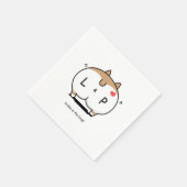 En Papier Boissons sur la serviette Corgi (Coin)