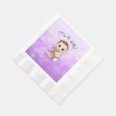 En Papier C'est une serviette de Baby shower pour fille viol (Coin)