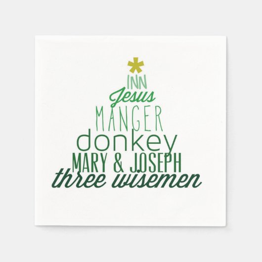 En Papier Christ dans la serviette de Noël (Devant)