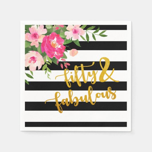 En Papier Cinquante et fabuleuse serviette - Grandes bandes  (Devant)