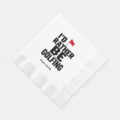 En Papier Citation drôle d'obsession de golf pour serviette  (Coin)