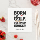 En Papier Citation drôle d'obsession de golf pour serviette  (En situation)