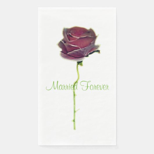 EN PAPIER CONCEPTION DE SERVIETTE POUR INVITÉS DE MARIAGE (Devant)