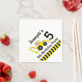 En Papier Construction fête d'anniversaire enfants serviette (En situation)