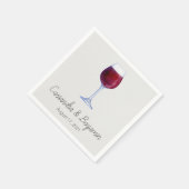 En Papier Dégustation de vin ou de douche Cocktail Serviette (Coin)