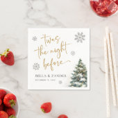 En Papier Dîner de répétition d'hiver Nuit de serviette avan (En situation)