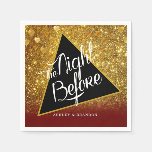 En Papier Dîner de répétition Serviette élégante (Devant)