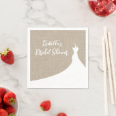 En Papier Élégante Fête des mariées serviette (En situation)