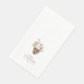 En Papier Élégante serviette d'hôte hivernale (Coin)