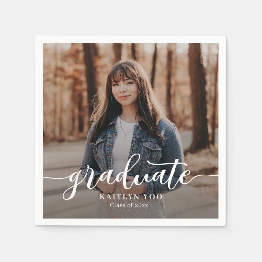 En Papier Exquise Goût Editable Couleur Graduation serviette (Devant)