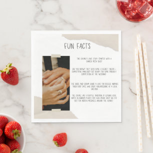 En Papier faits amusants simple mariage serviette