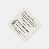 En Papier Fake Frankenstein Diplomate serviette (Coin)