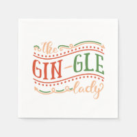 Fantastique Gin-gle Lady Noël | Serviette de table