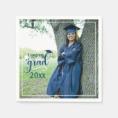 En Papier Félicitations Grad photo Grad Graduation serviette (Devant)
