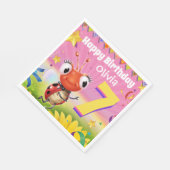 En Papier Fille faite sur commande 7yrs de serviette de (Coin)