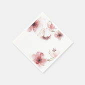 En Papier Fleur de cerise simple mais élégante | Serviette d (Coin)