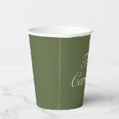 En Papier Gobelets de mariage Olive & Beige (Droite)