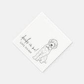 En Papier Goldendoodle Baby shower de chien de serviette per (Coin)