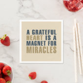 En Papier Grateful Heart Magnet pour Miracles | Serviette de (En situation)