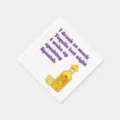 En Papier "J'ai bu tellement de Tequila" amusante serviette  (Coin)