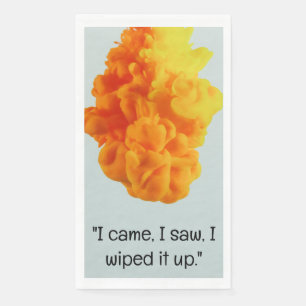 En Papier Je Suis Venu, J'Ai Vu, Je L'Ai Essuyé Serviette De