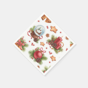 En Papier Jolie serviette de Noël