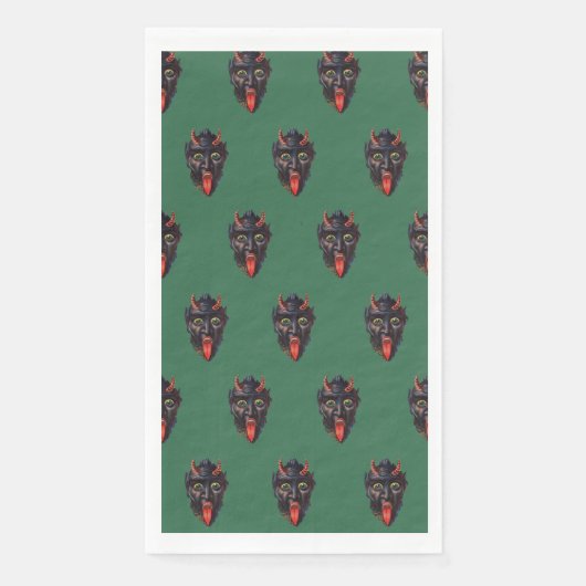 En Papier Krampus Serviette d'hôte Napkin (Devant)