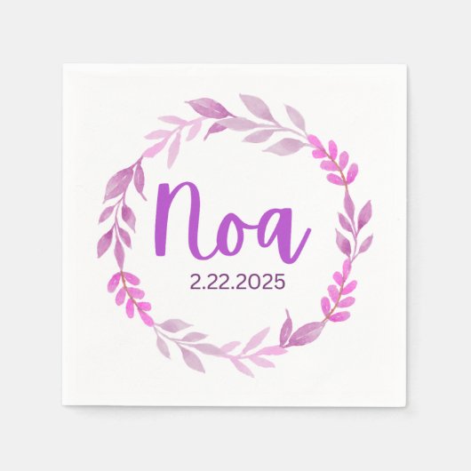 En Papier La serviette de noa (Devant)