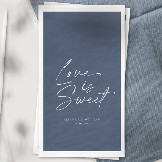 En Papier L'amour est un doux invité Serviette de toilette