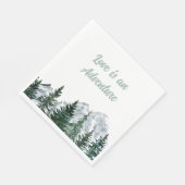 En Papier L'amour est une serviette d'aventure (Coin)