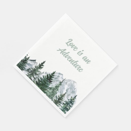 En Papier L'amour est une serviette d'aventure (Coin)