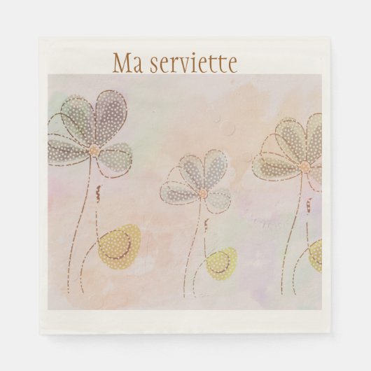En Papier Ma serviette (Devant)