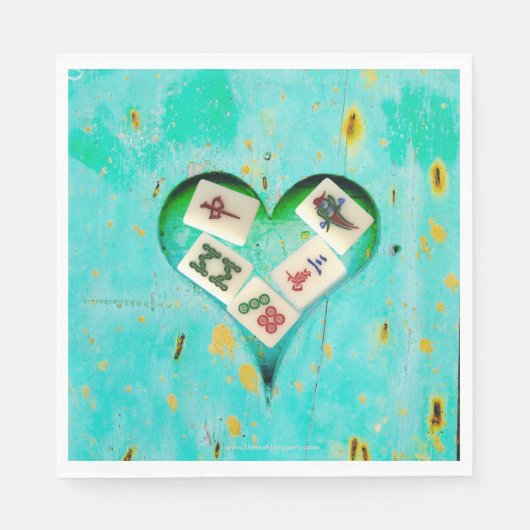 En Papier Mahjong remplit ma serviette du Coeur (Devant)