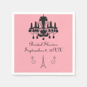 En Papier Mariage Thème Parisien - Serviette