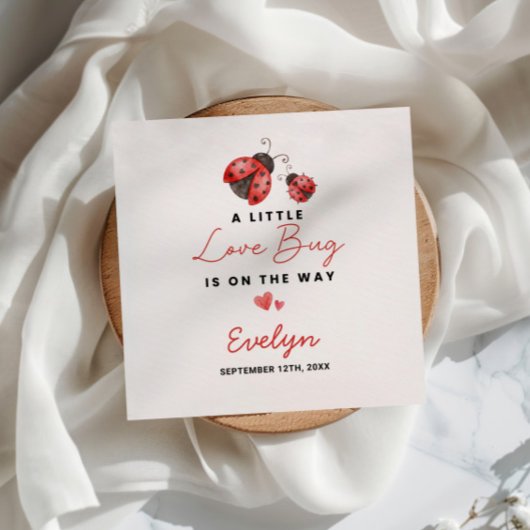 En Papier Mouche d'amour Serviette