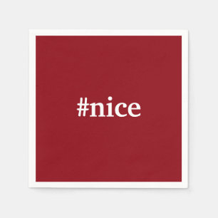 En Papier Nice serviette vilaine de cocktail de Noël
