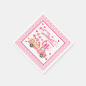 En Papier Notre petite amoureuse tourne une serviette (Coin)