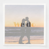 En Papier Nous faisons - serviette de mariage d'été (Devant)