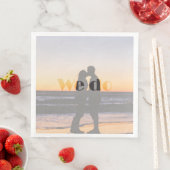 En Papier Nous faisons - serviette de mariage d'été (En situation)