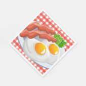 En Papier OEufs mignons bacon party Petit déjeuner serviette (Coin)