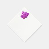 En Papier Orchidées violettes multiples sur la serviette (Coin)