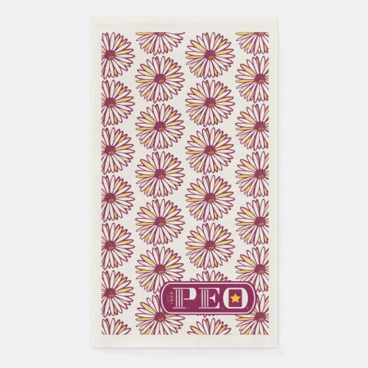 En Papier P.EO. Serviette rectangulaire (Devant)