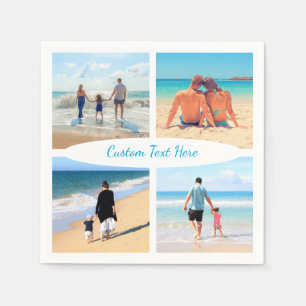 En Papier Personnalisez votre collection de photos serviette
