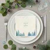 En Papier Pins doux mariage serviette