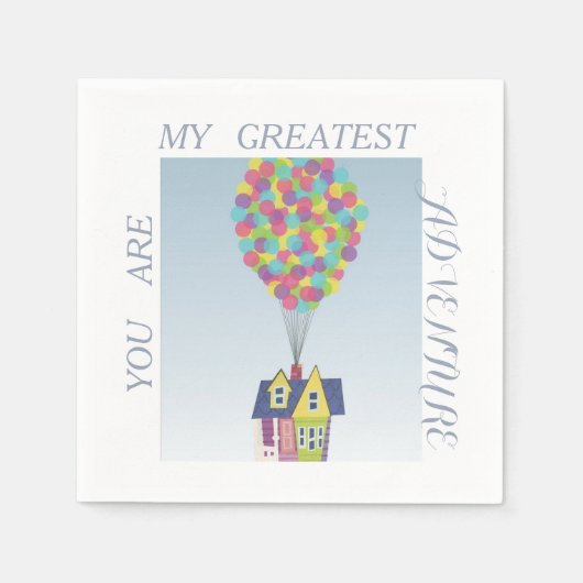 En Papier Pixar Up, serviette de table (Devant)